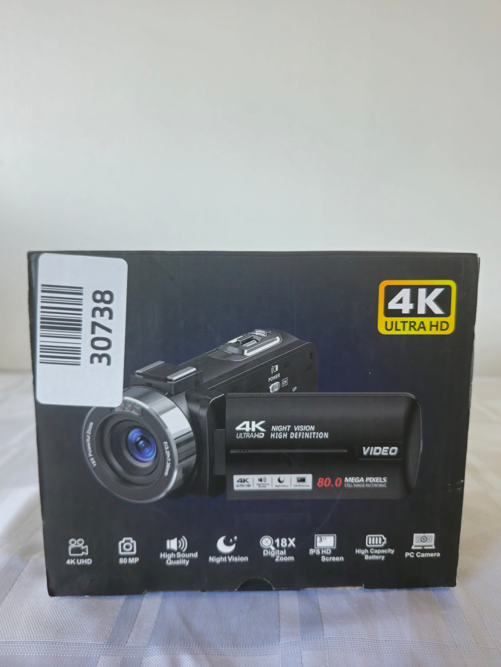 Caméscope Vidéo 4K 80MP