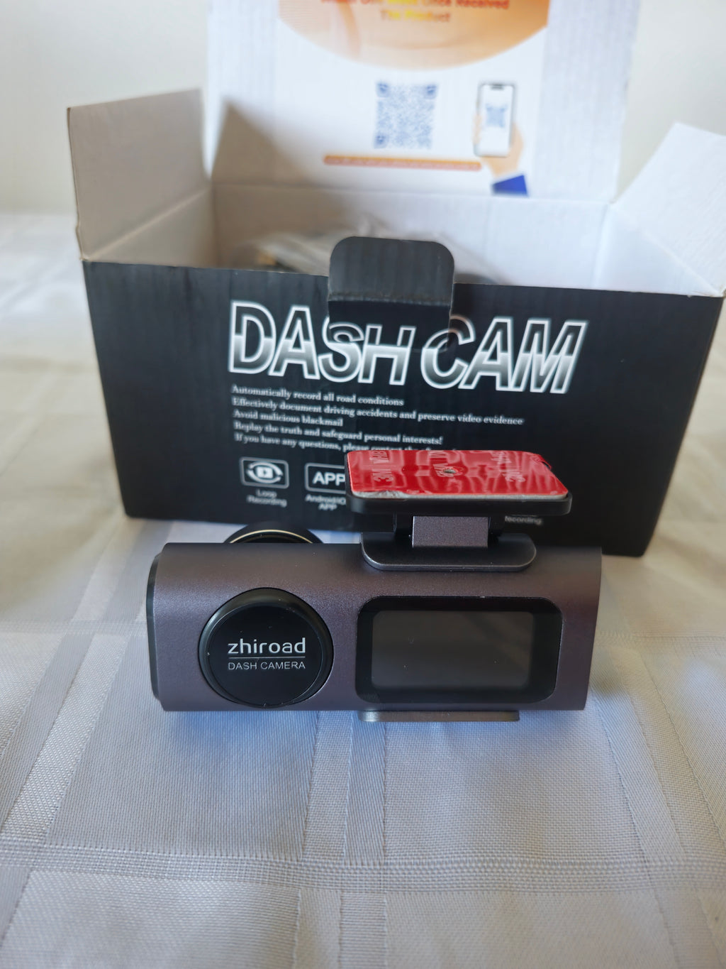 Dash Cam Zhiroad 4K Avant & Arrière