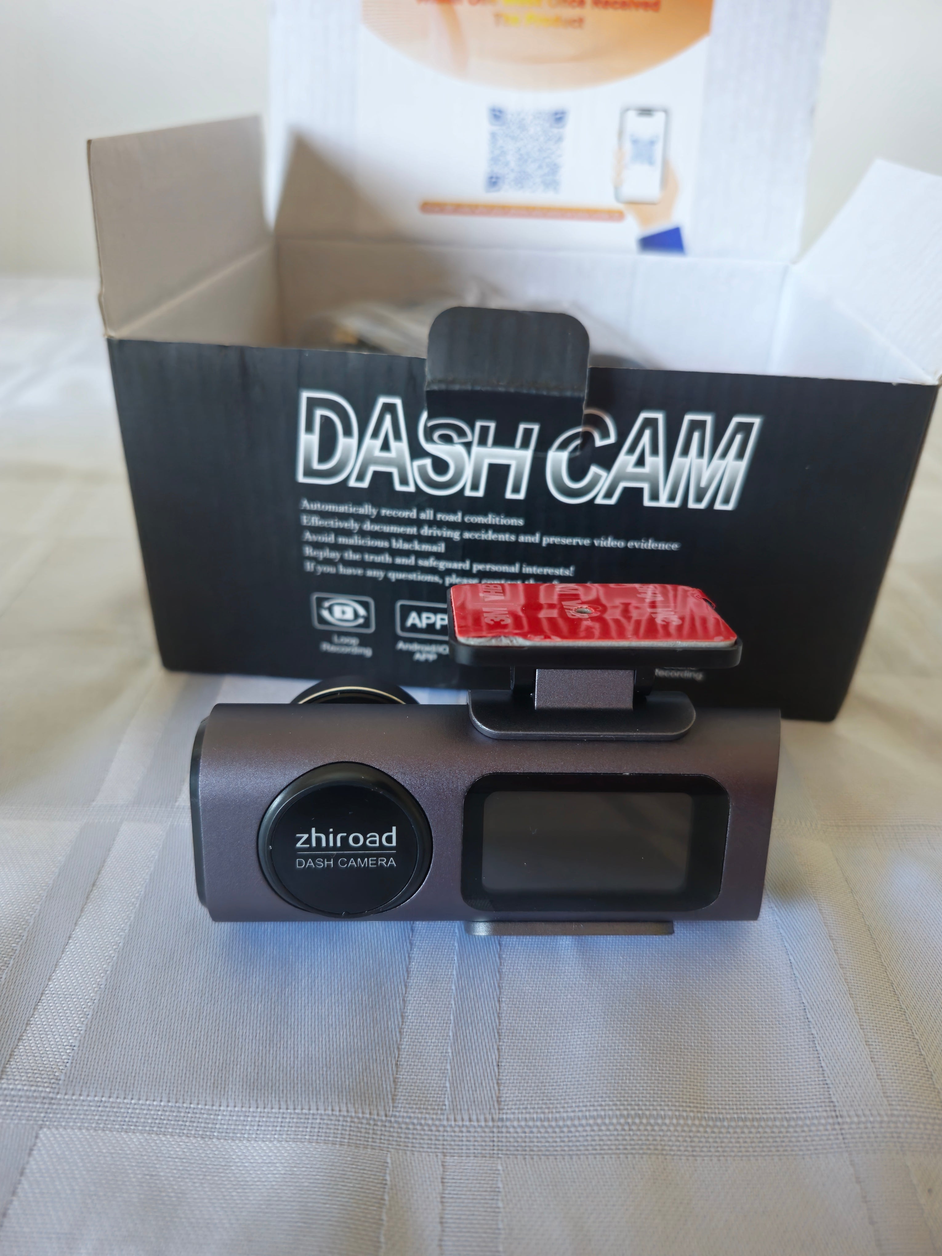 Dash Cam Zhiroad 4K Avant & Arrière